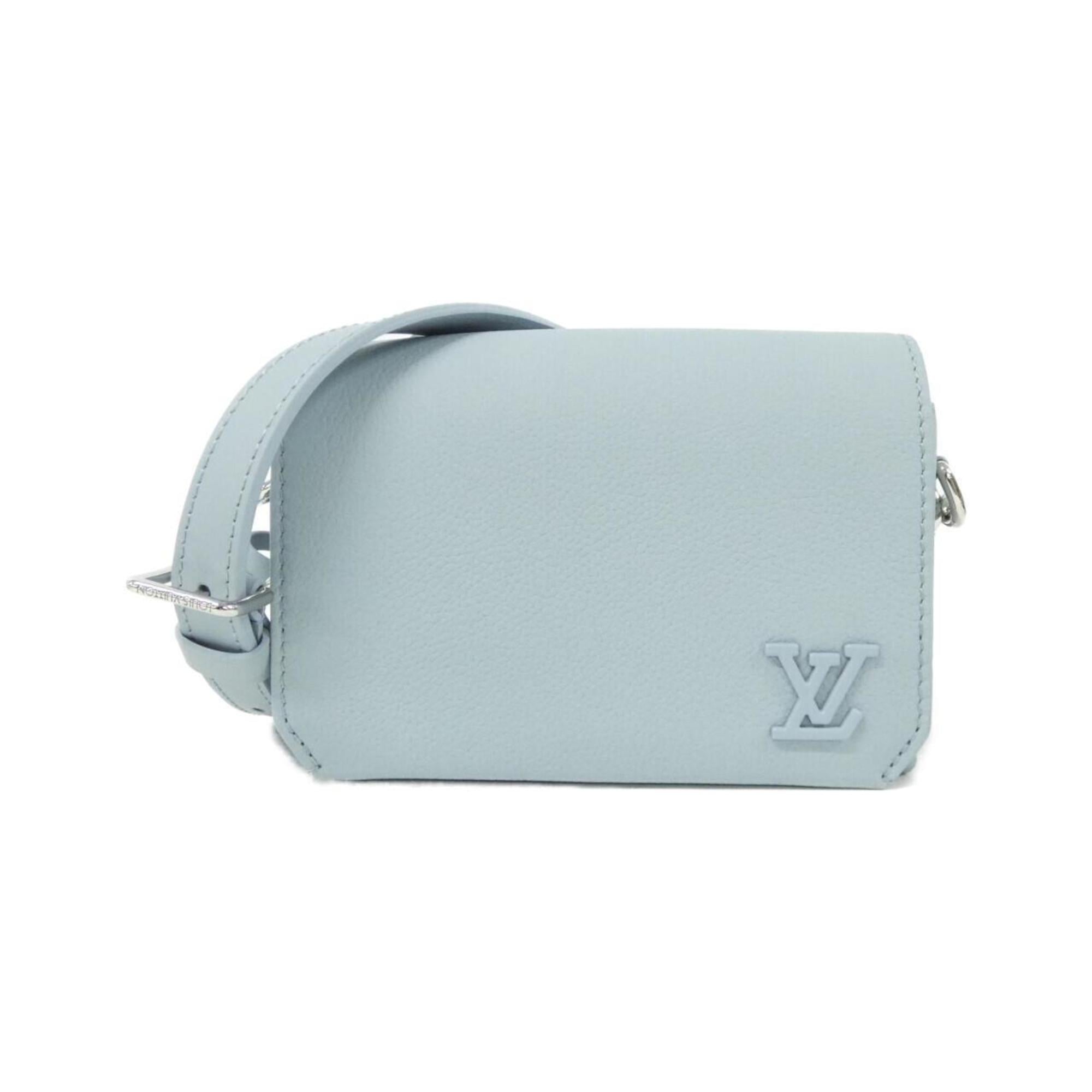 Louis Vuitton Blue Leather Shoulder Bag