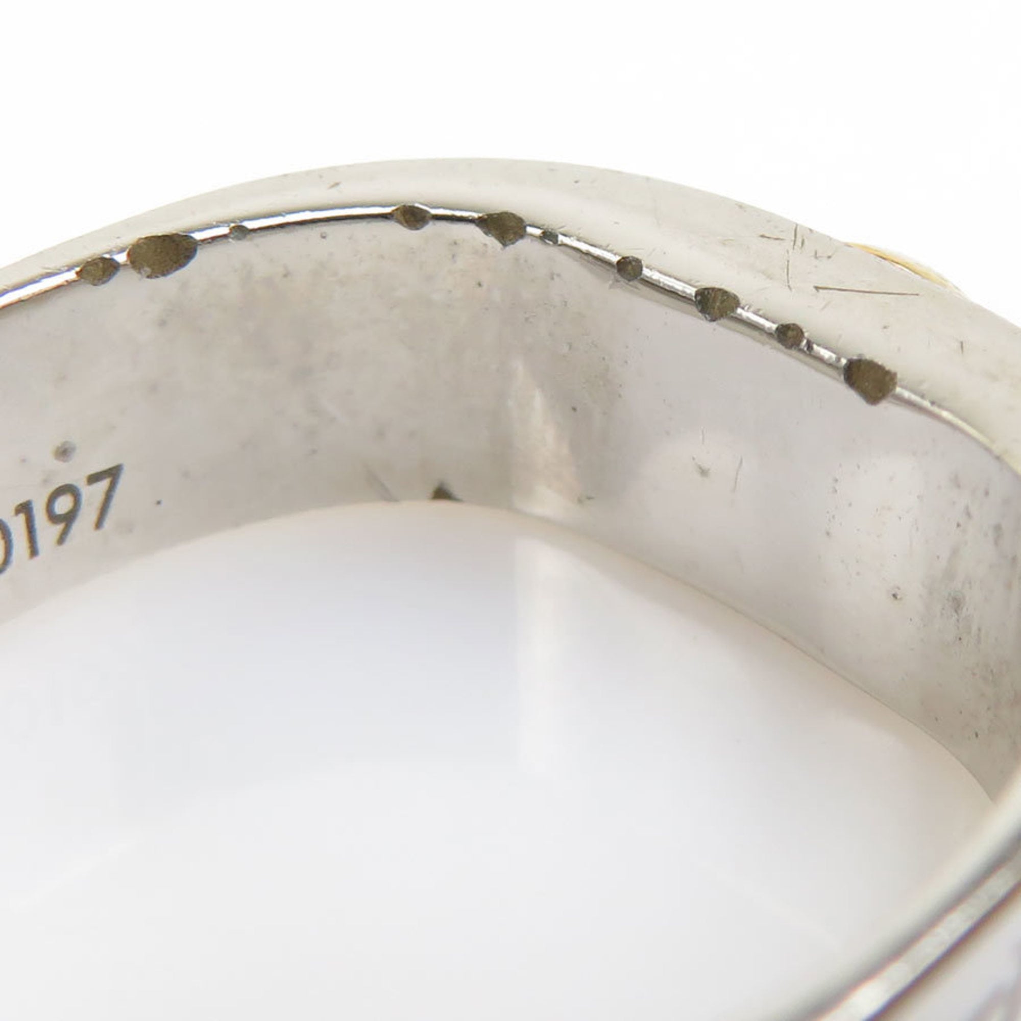 Louis Vuitton Gold Silver Metal Band Ring