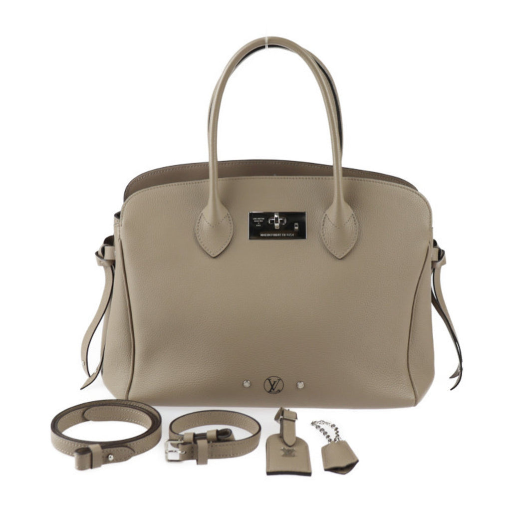 Louis Vuitton Tourterelle Leather Handbag Shoulder Bag Tote Bag