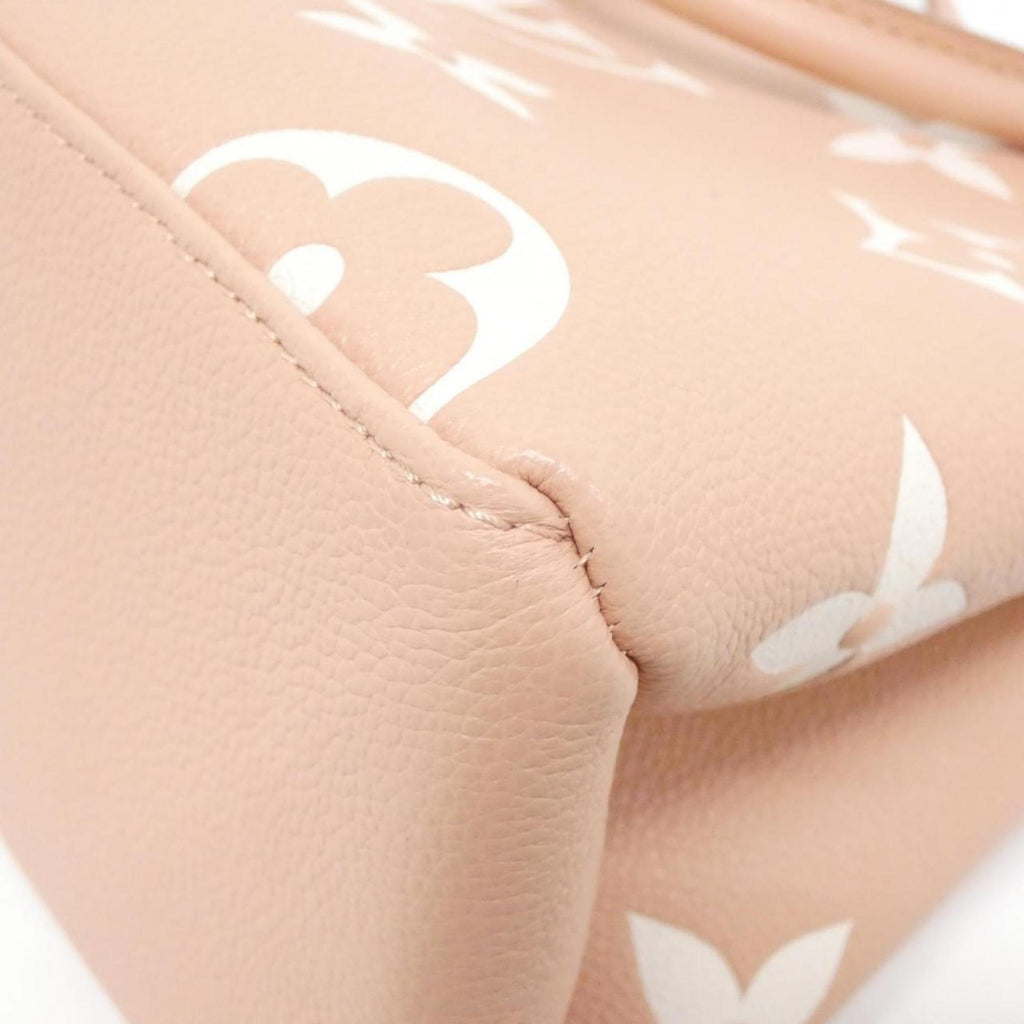 Louis Vuitton Cream Pink Leather Handbag