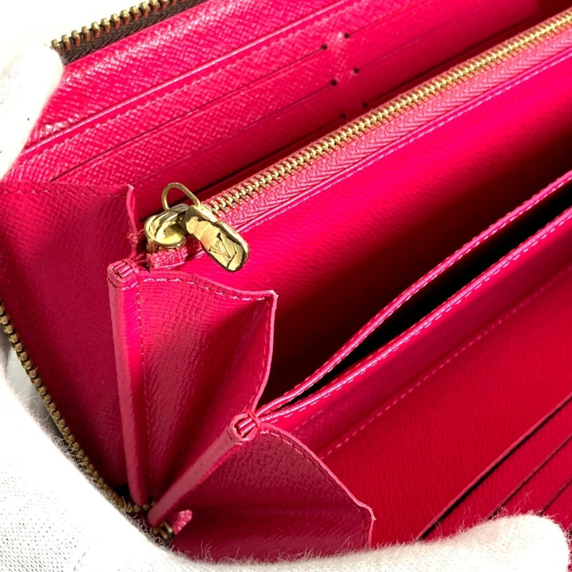 Louis Vuitton Monogram Bay Brown Pink Monogram Long Wallet