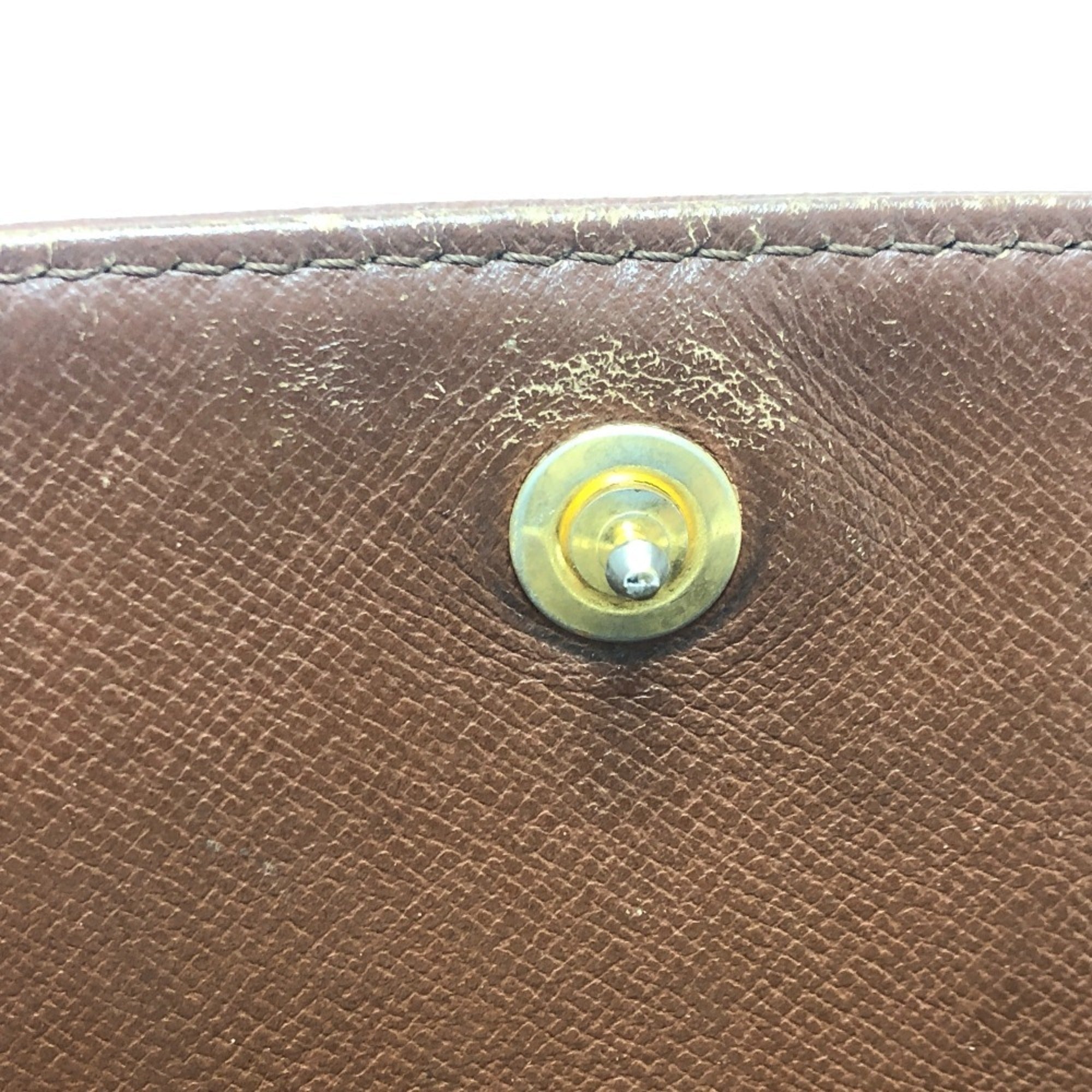 Louis Vuitton Brown Monogram Clutch Bag Pochette Pouch