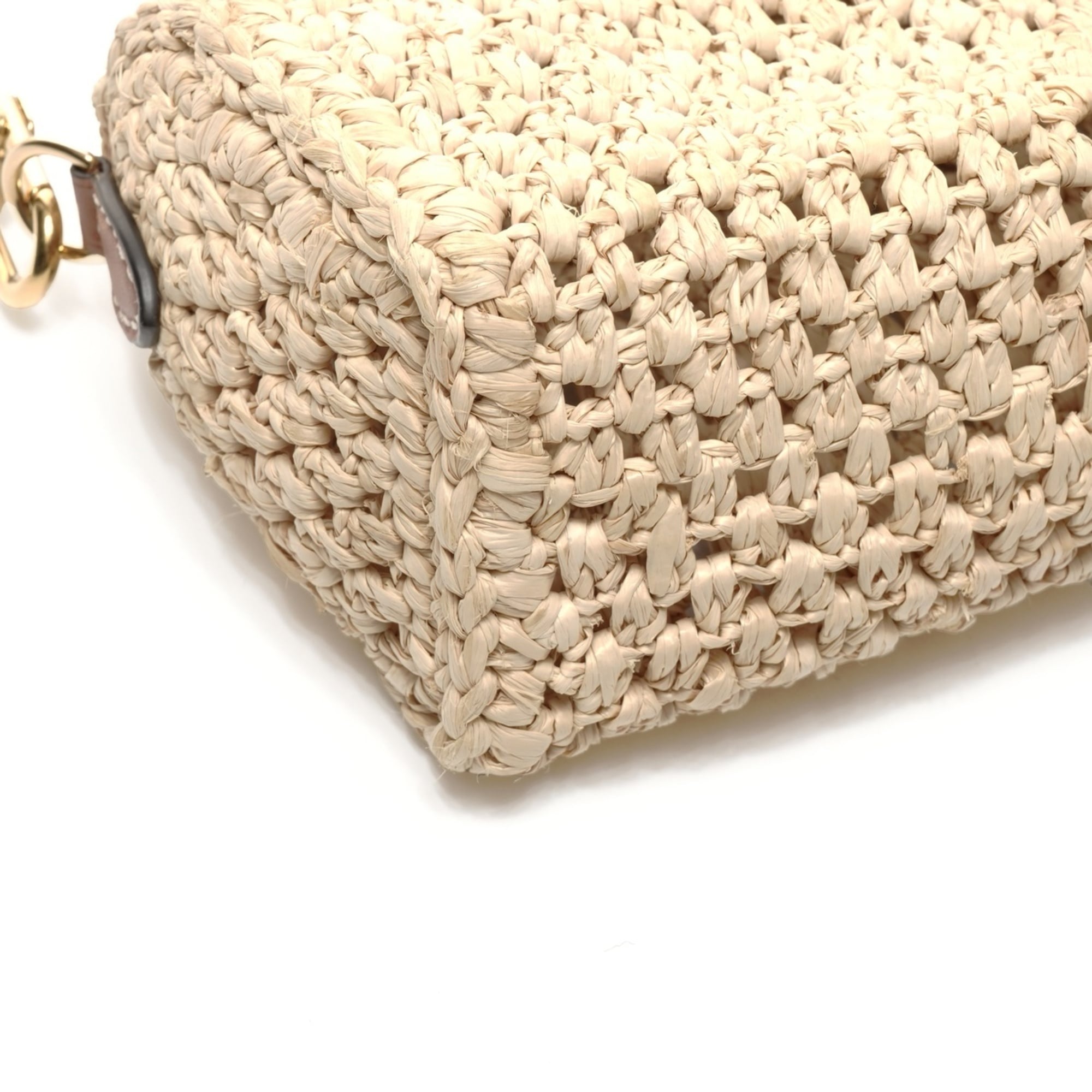 Louis Vuitton Beige Raffia Shoulder Bag