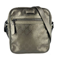 Gucci Gg Imprimé Khaki Pvc Leather Shoulder Bag (Pre-Owned)