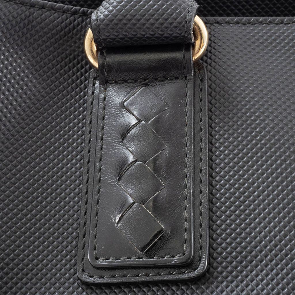 Bottega Veneta Black Pvc Leather Tote Bag