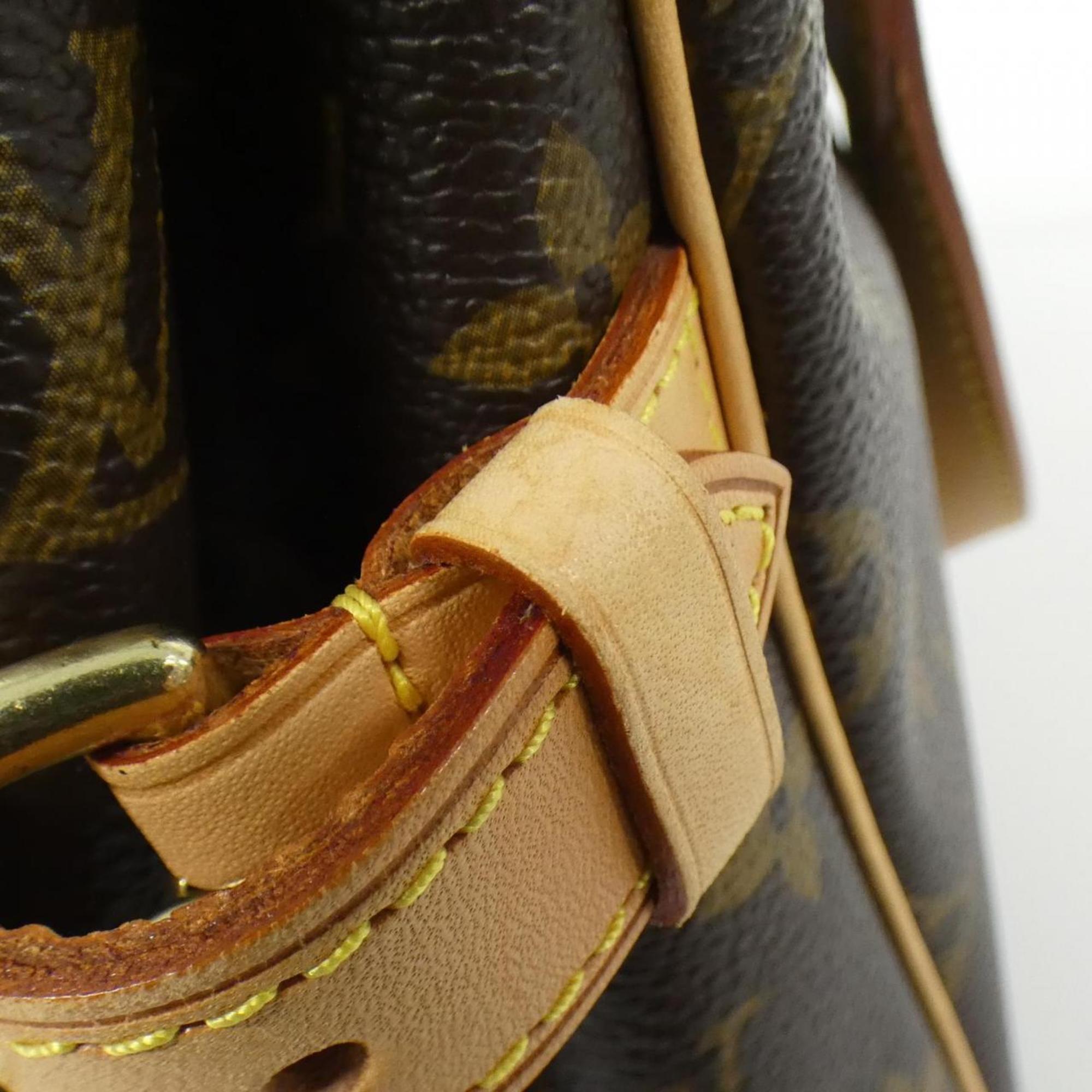 Louis Vuitton Marron Coated Canvas Handbag