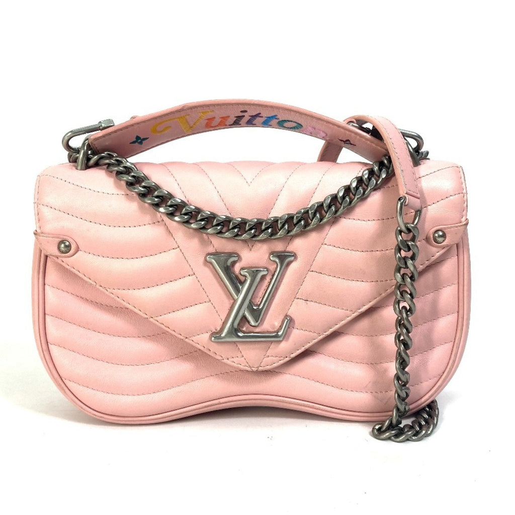 Louis Vuitton Pink Leather Handbag Shoulder Bag