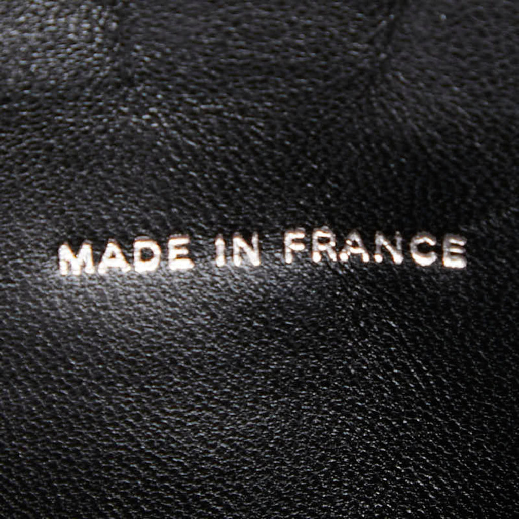 Chanel Matelasse Black Leather Long Wallet (Bi-Fold)