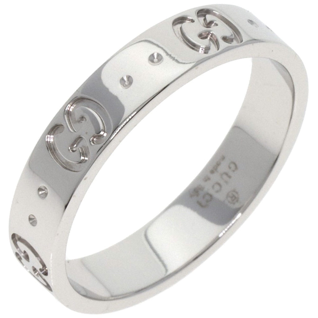 Gucci Icon White Gold (18K) Band Ring (Pre-Owned)