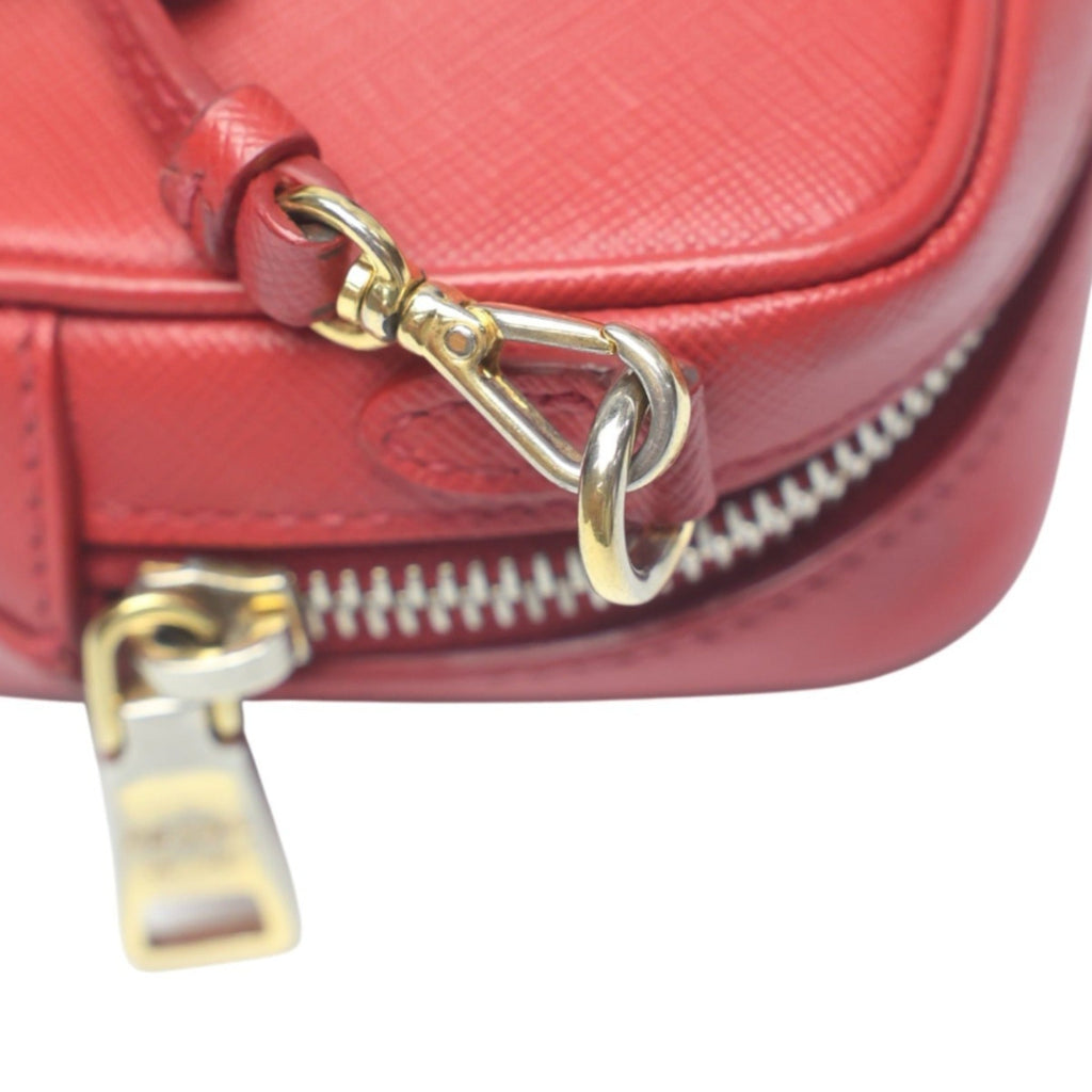 Prada Red Color Leather Shoulder Bag