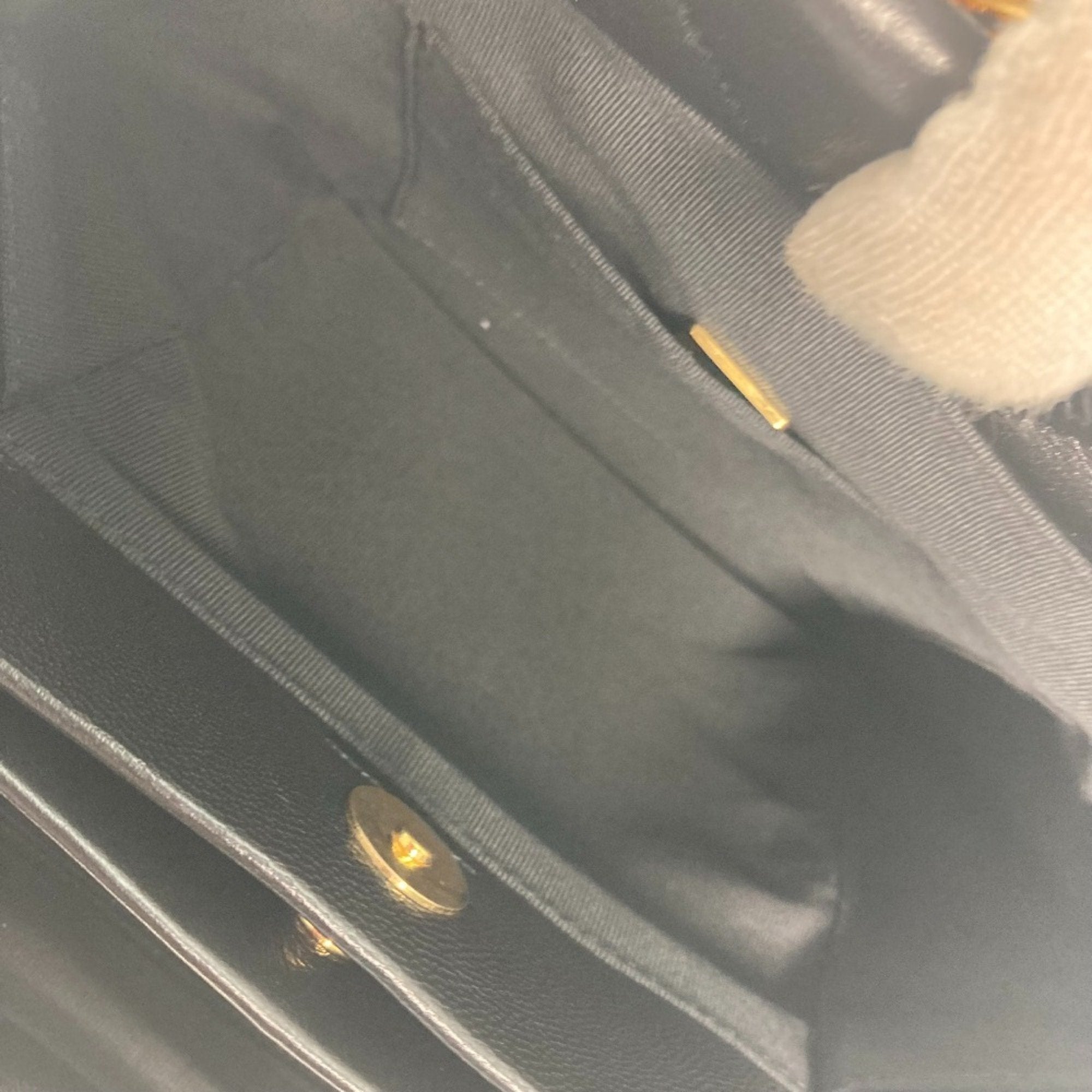 Chanel Black Leather Shoulder Bag