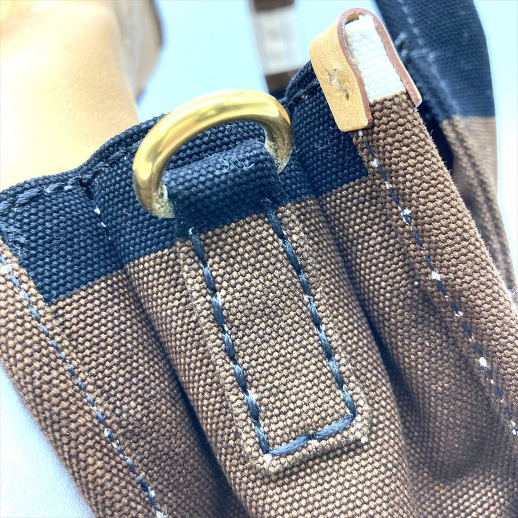 Prada Brown Multi-Color Canvas Handbag