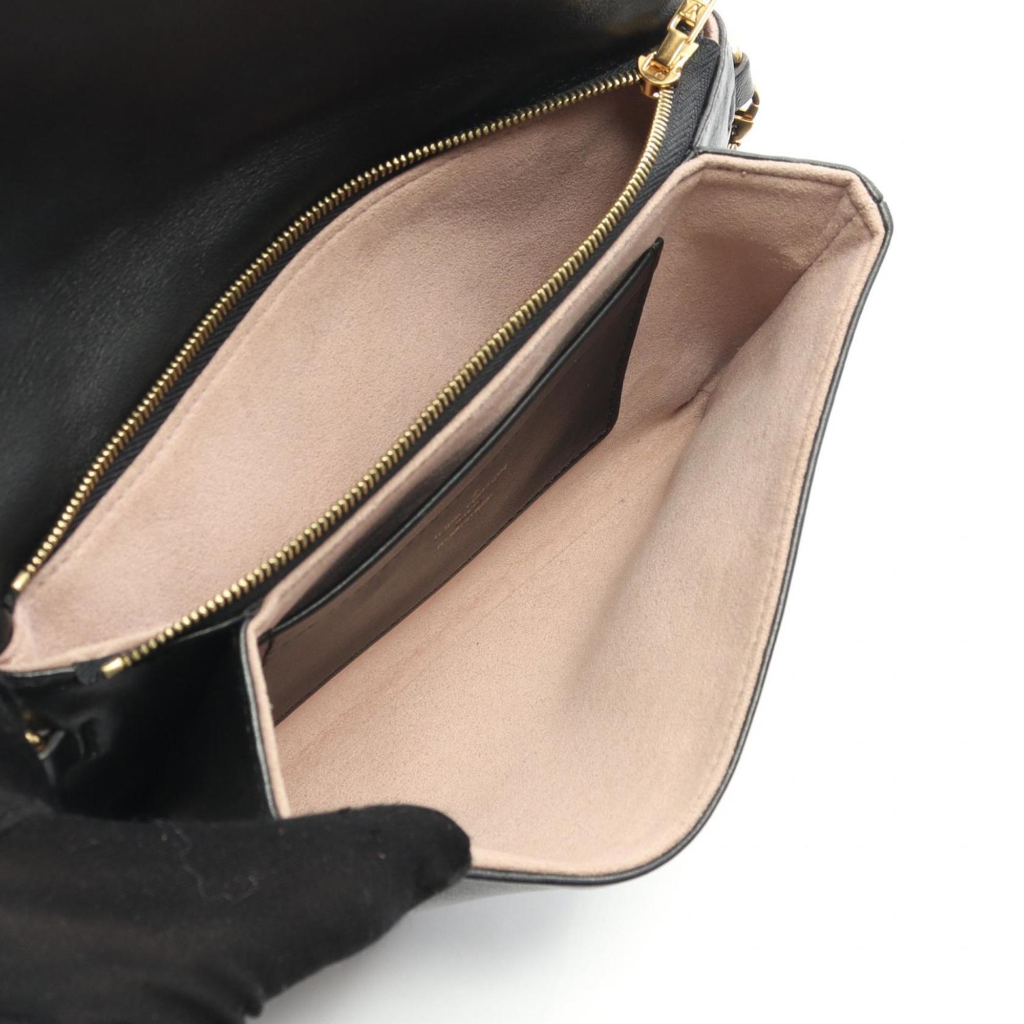 Louis Vuitton Black Noir Leather Shoulder Bag