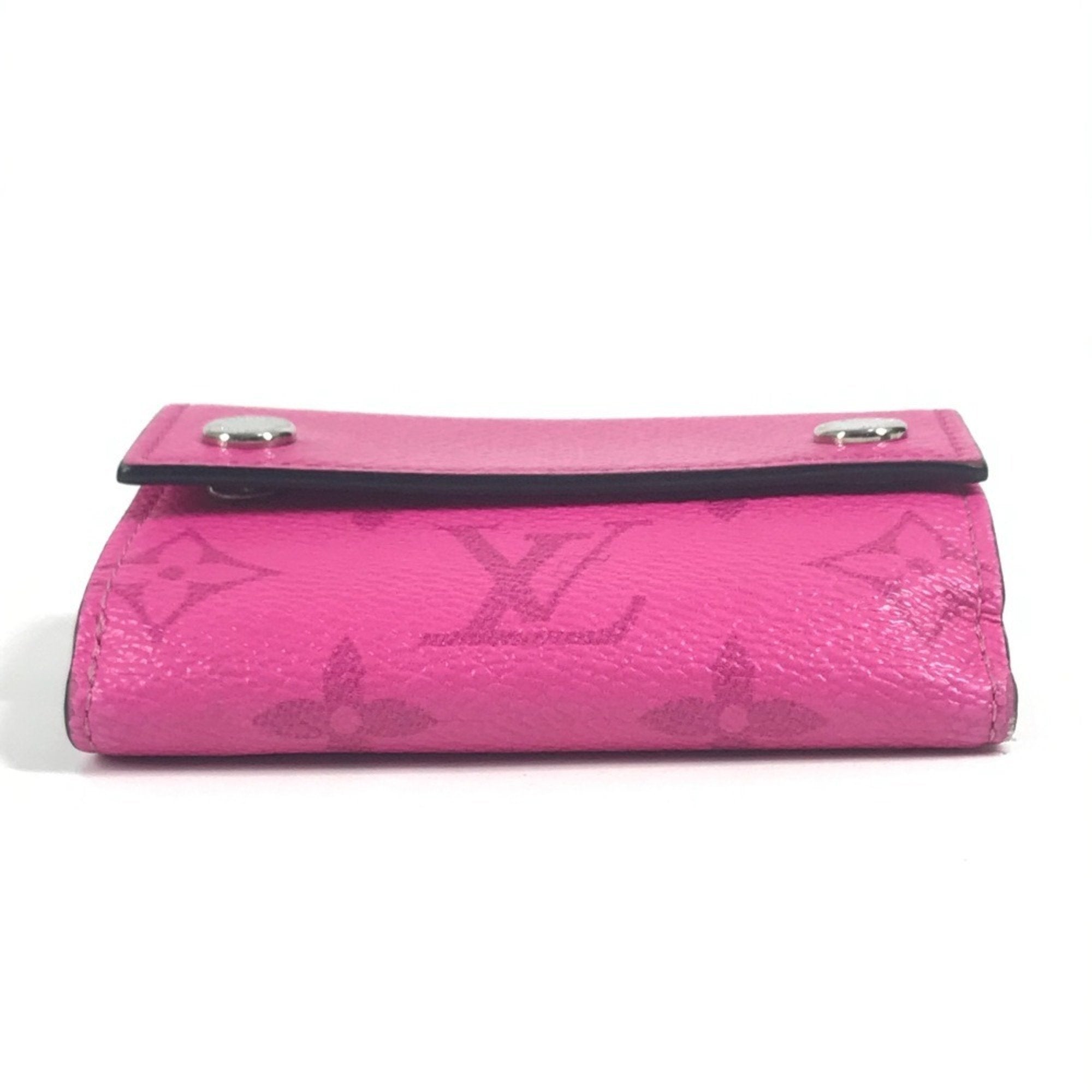 Louis Vuitton Pink Taigarama Wallet (Tri-Fold)