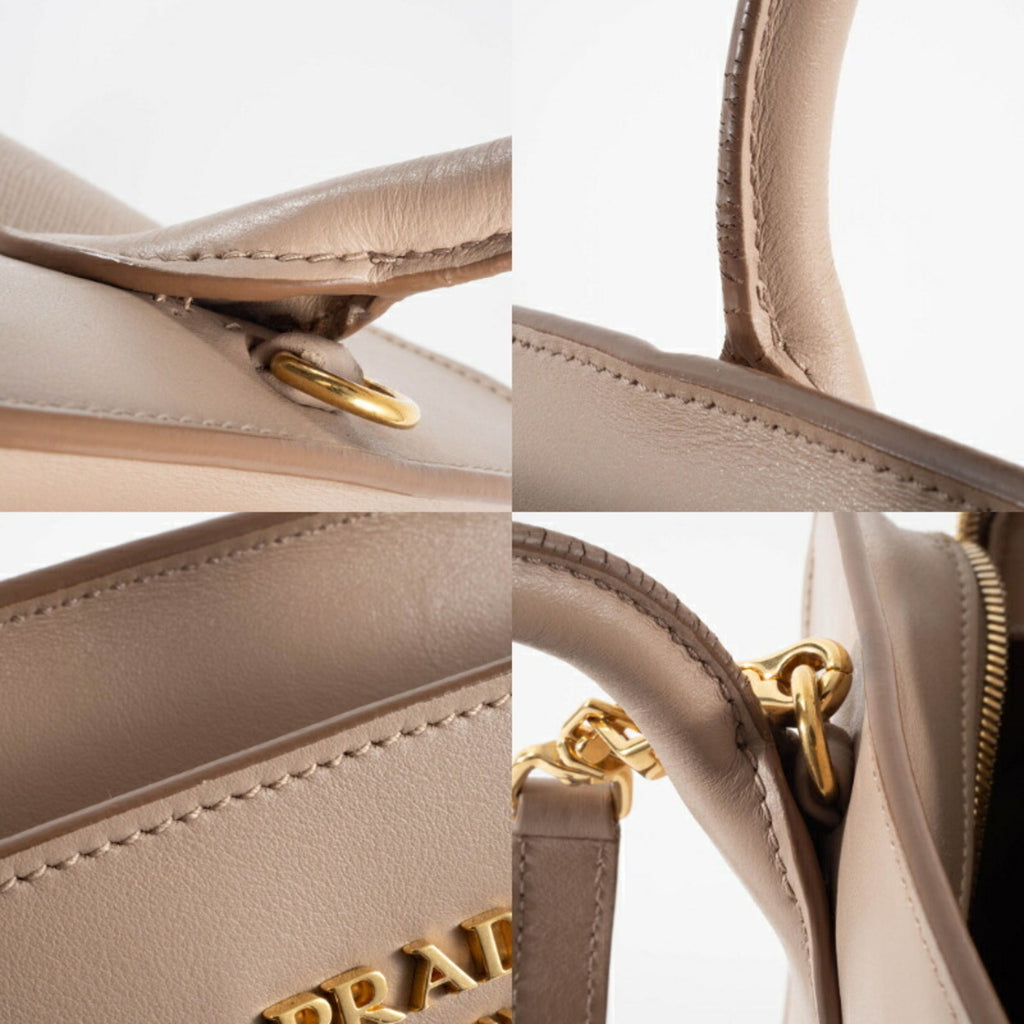 Prada Beige Leather Handbag