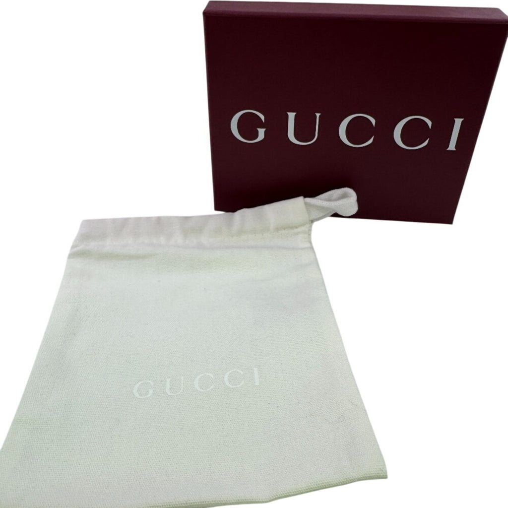 Gucci Black Gray Leather Pvc Wallet (Bi-Fold) (Pre-Owned)