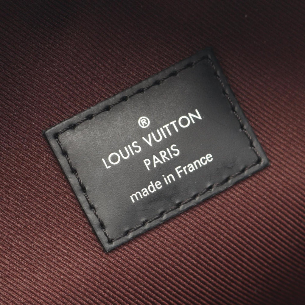 Louis Vuitton Black Brown Coated Canvas Monogram Pvc Leather Backpack