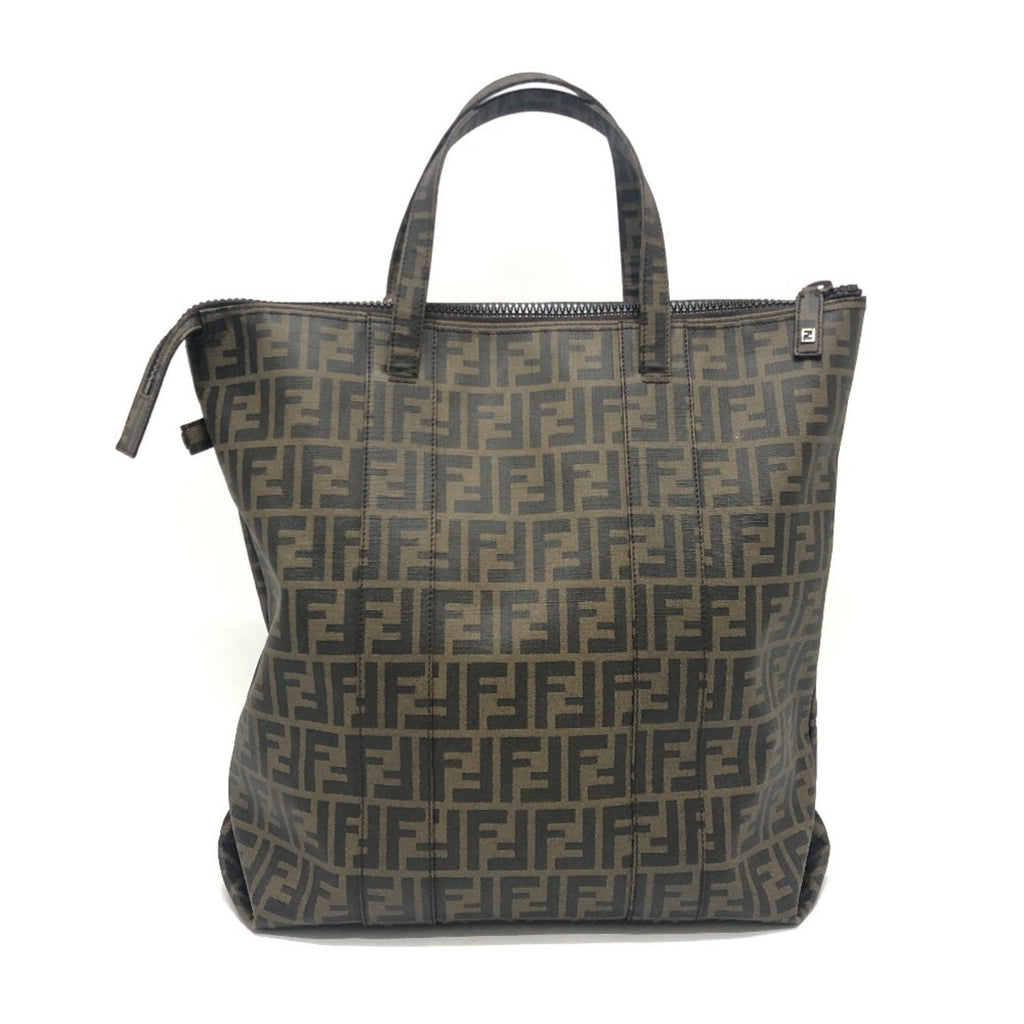 Fendi Brown Pvc Tote Bag