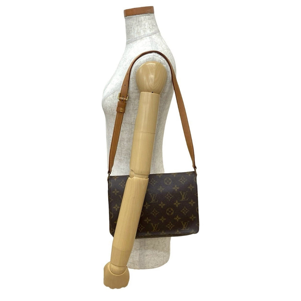 Louis Vuitton Brown Leather Pvc Shoulder Bag