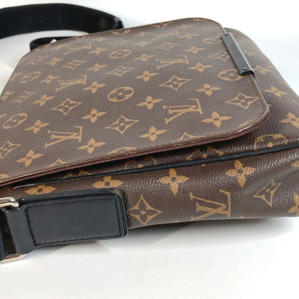 Louis Vuitton Black Brown Monogram Messenger Bag Shoulder Bag
