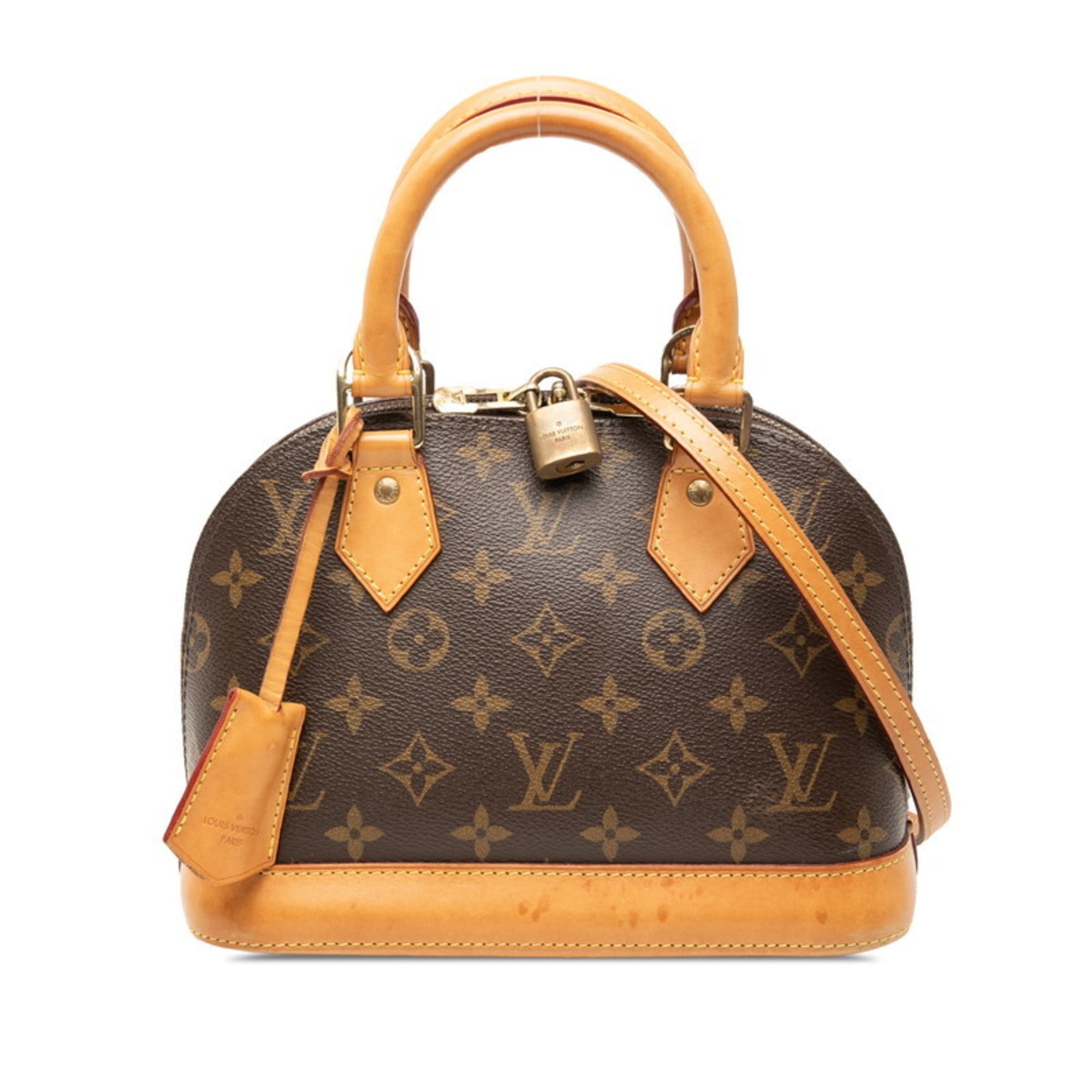 Louis Vuitton Brown Pvc Leather Handbag Shoulder Bag