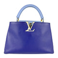 Louis Vuitton Blue Leather Handbag Shoulder Bag