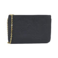 Louis Vuitton Black Leather Pochette Shoulder Bag