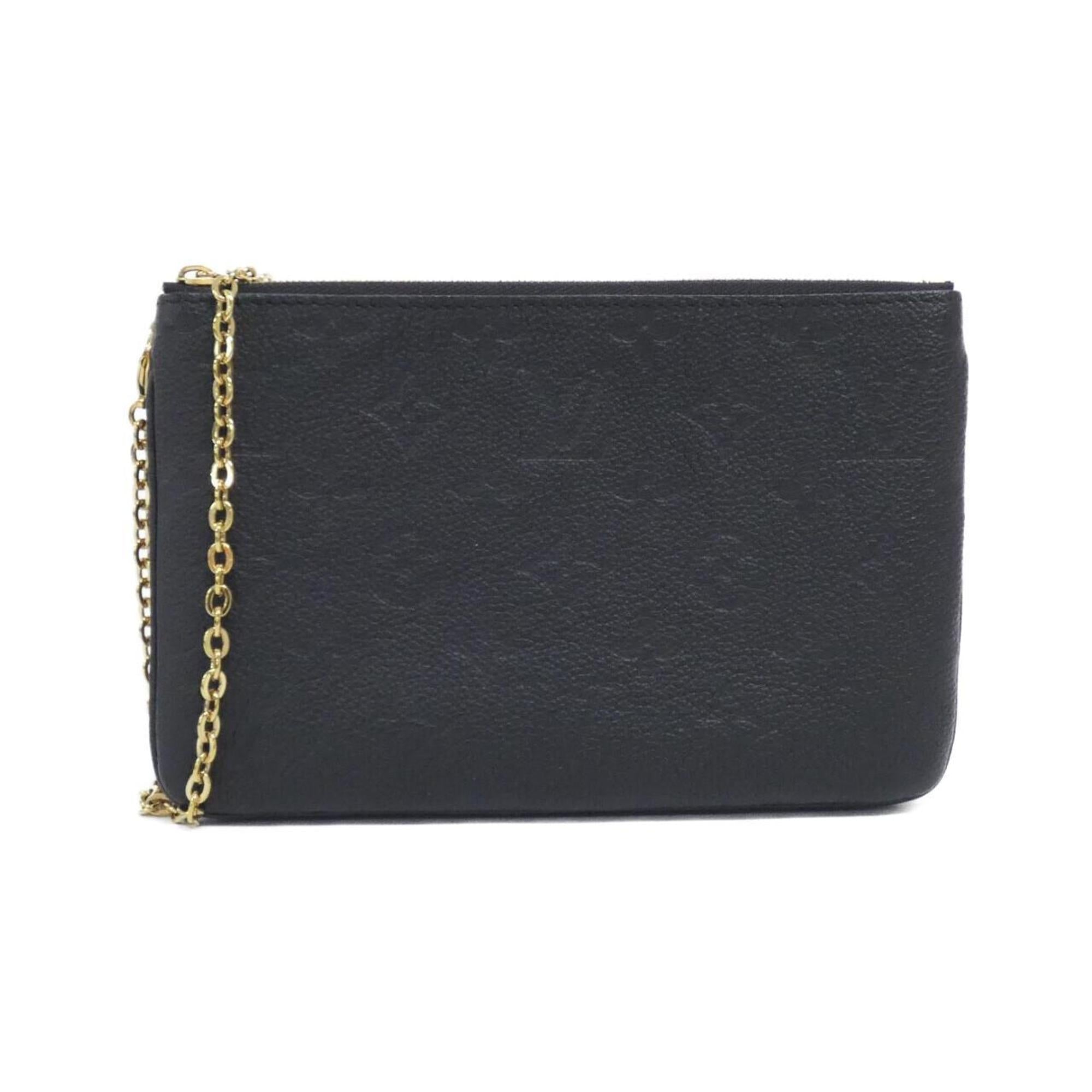 Louis Vuitton Black Leather Pochette Shoulder Bag