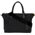 Prada Black Nero Canvas Jacquard Leather Shoulder Bag Tote Bag