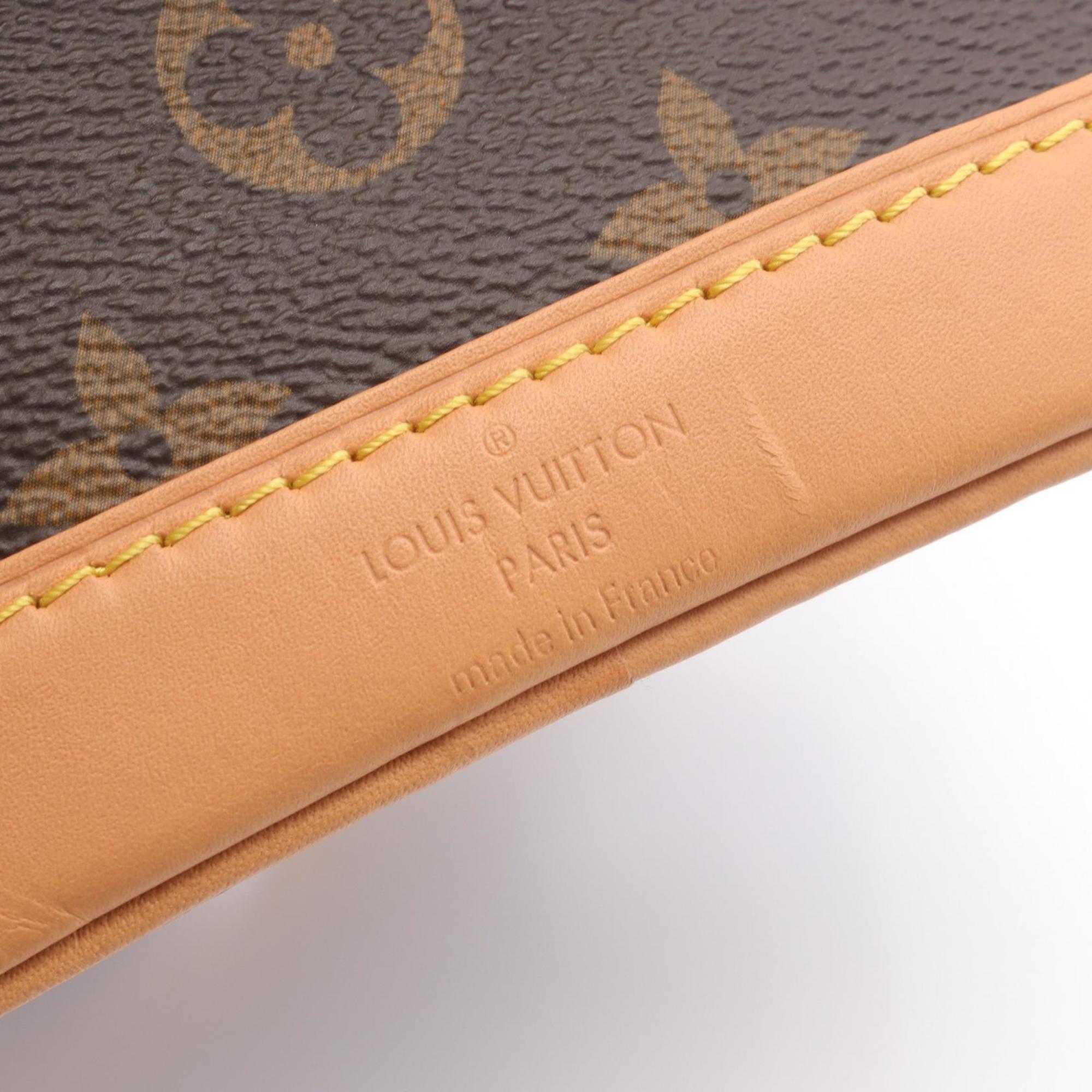 Louis Vuitton Brown Coated Canvas Leather Handbag