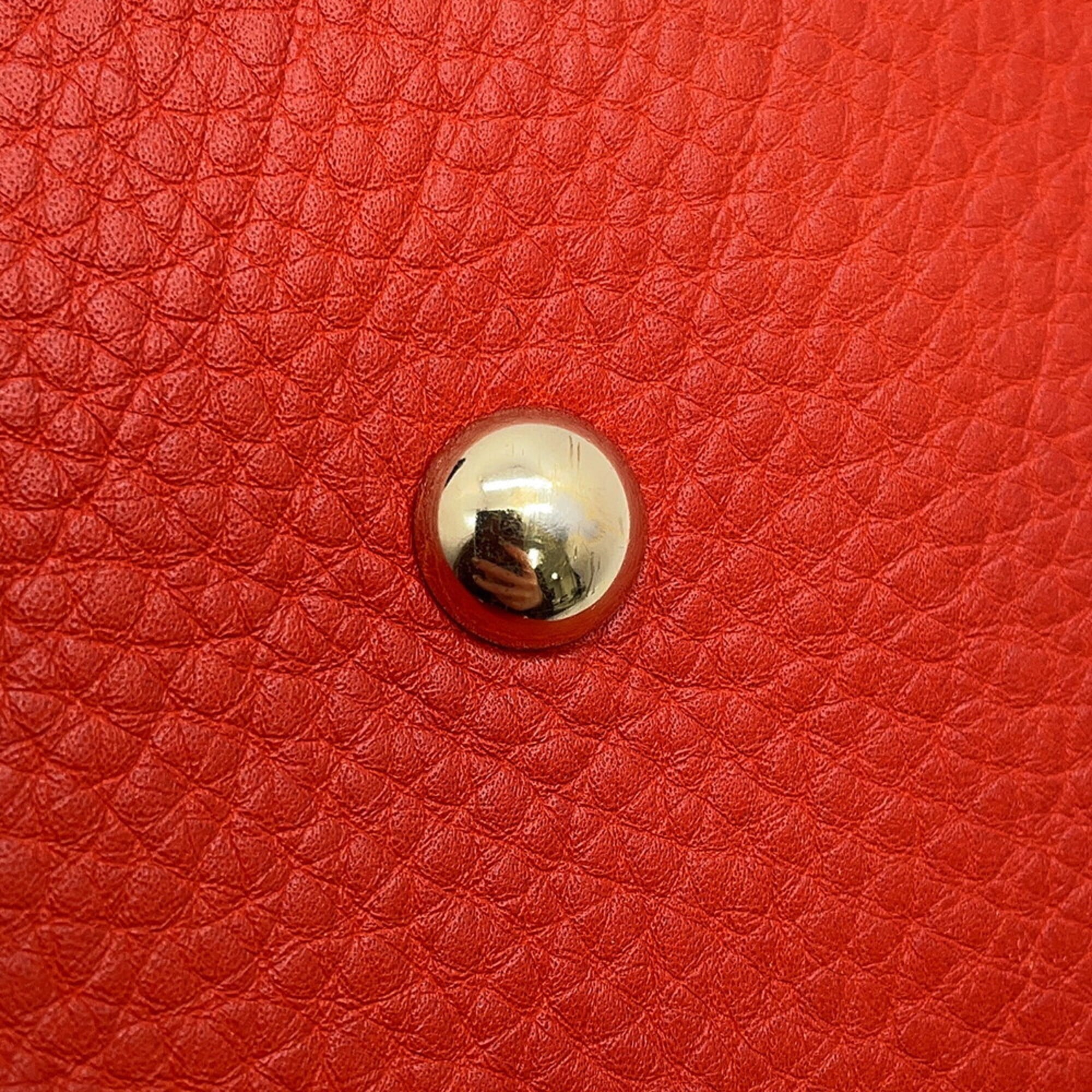 Gucci Champagne Gold Orange Leather Handbag Tote Bag (Pre-Owned)