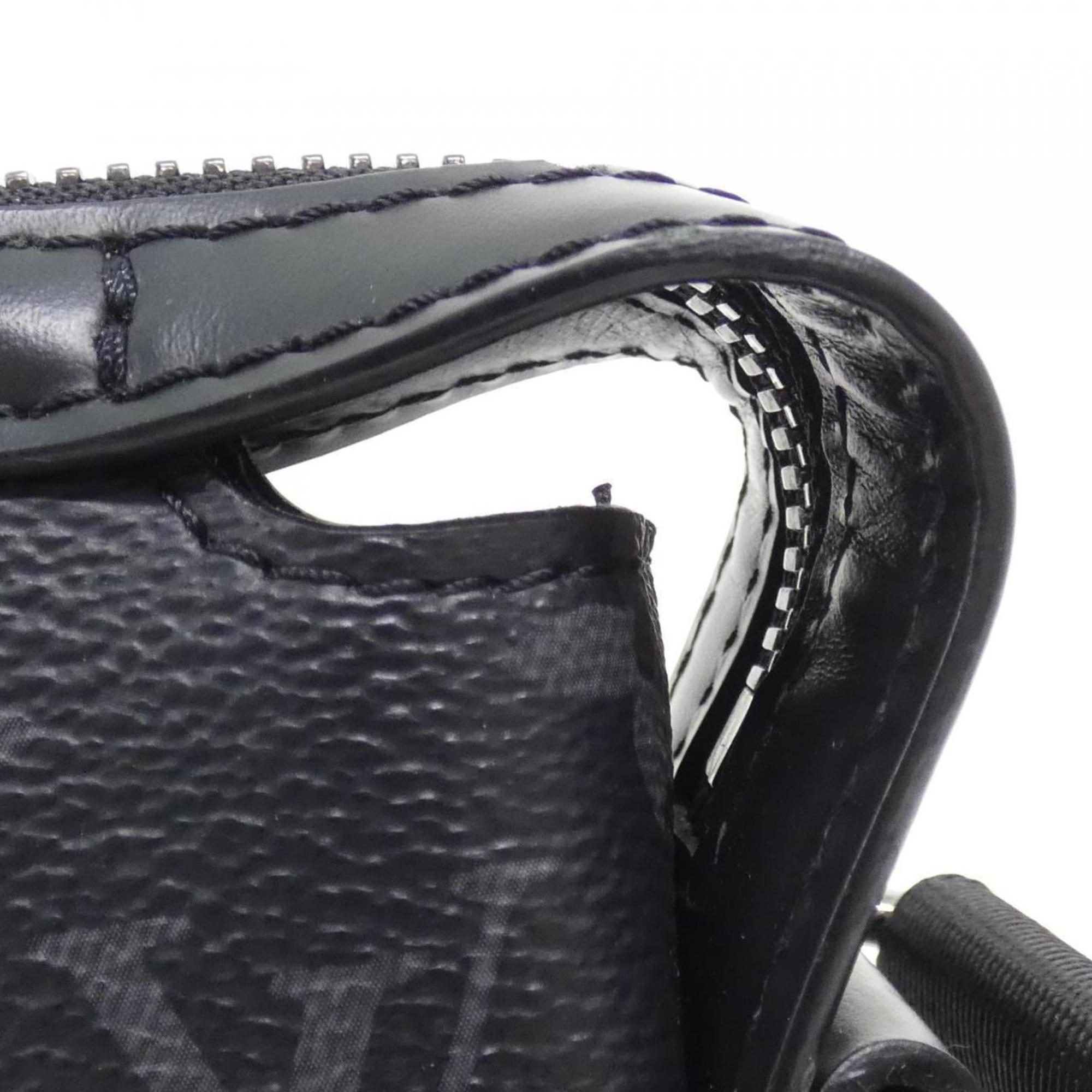 Louis Vuitton Black Coated Canvas Shoulder Bag