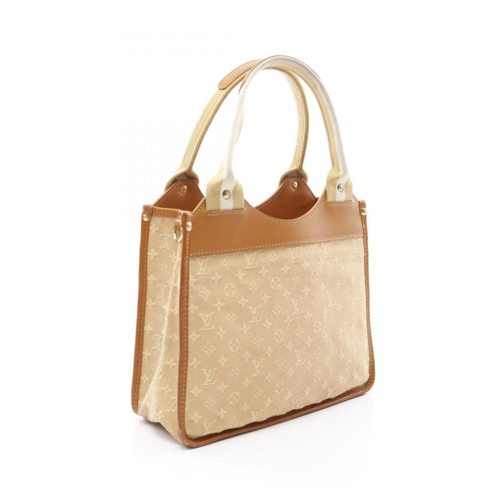 Louis Vuitton Beige Canvas Leather Handbag