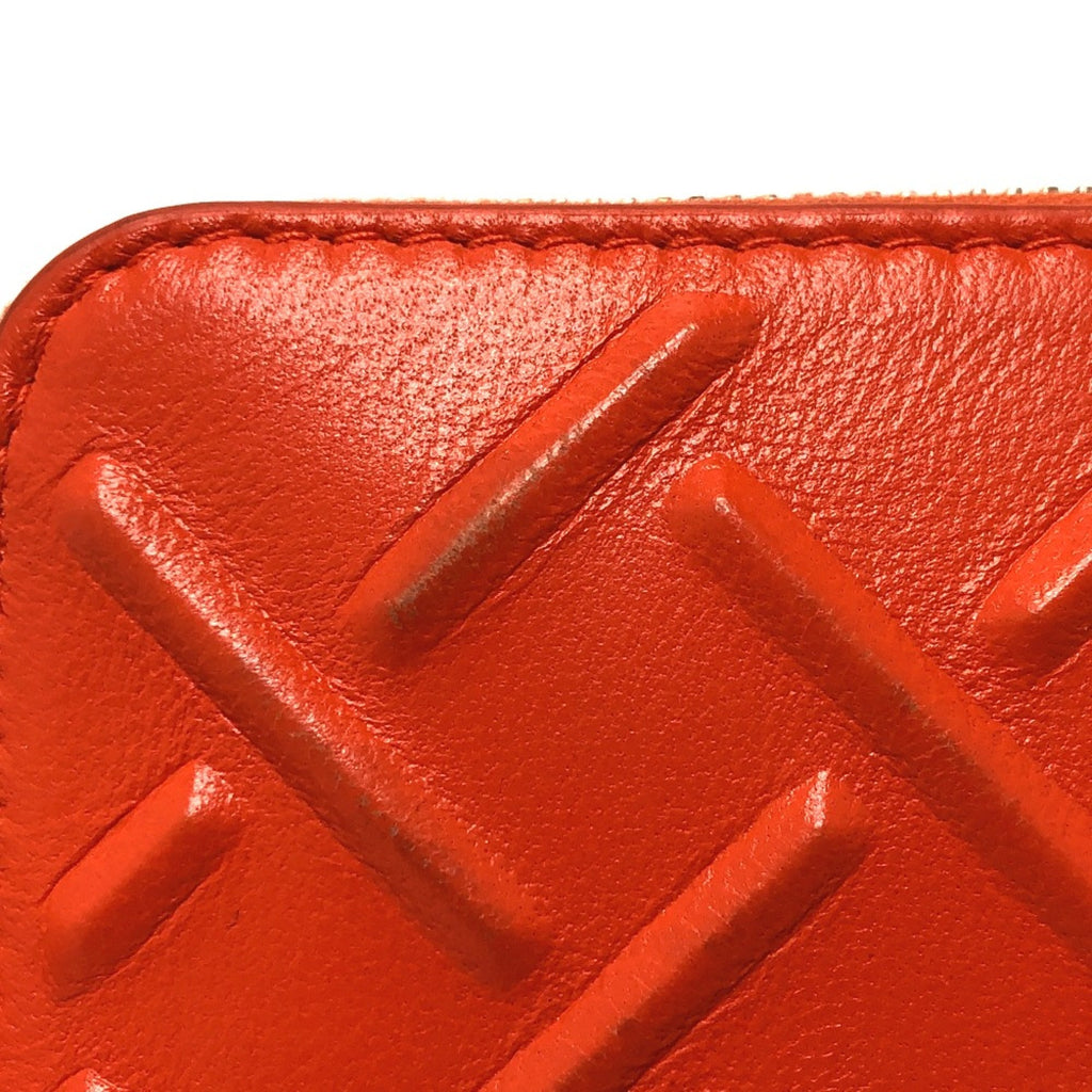 Bottega Veneta Orange Leather Long Wallet (Bi-Fold)
