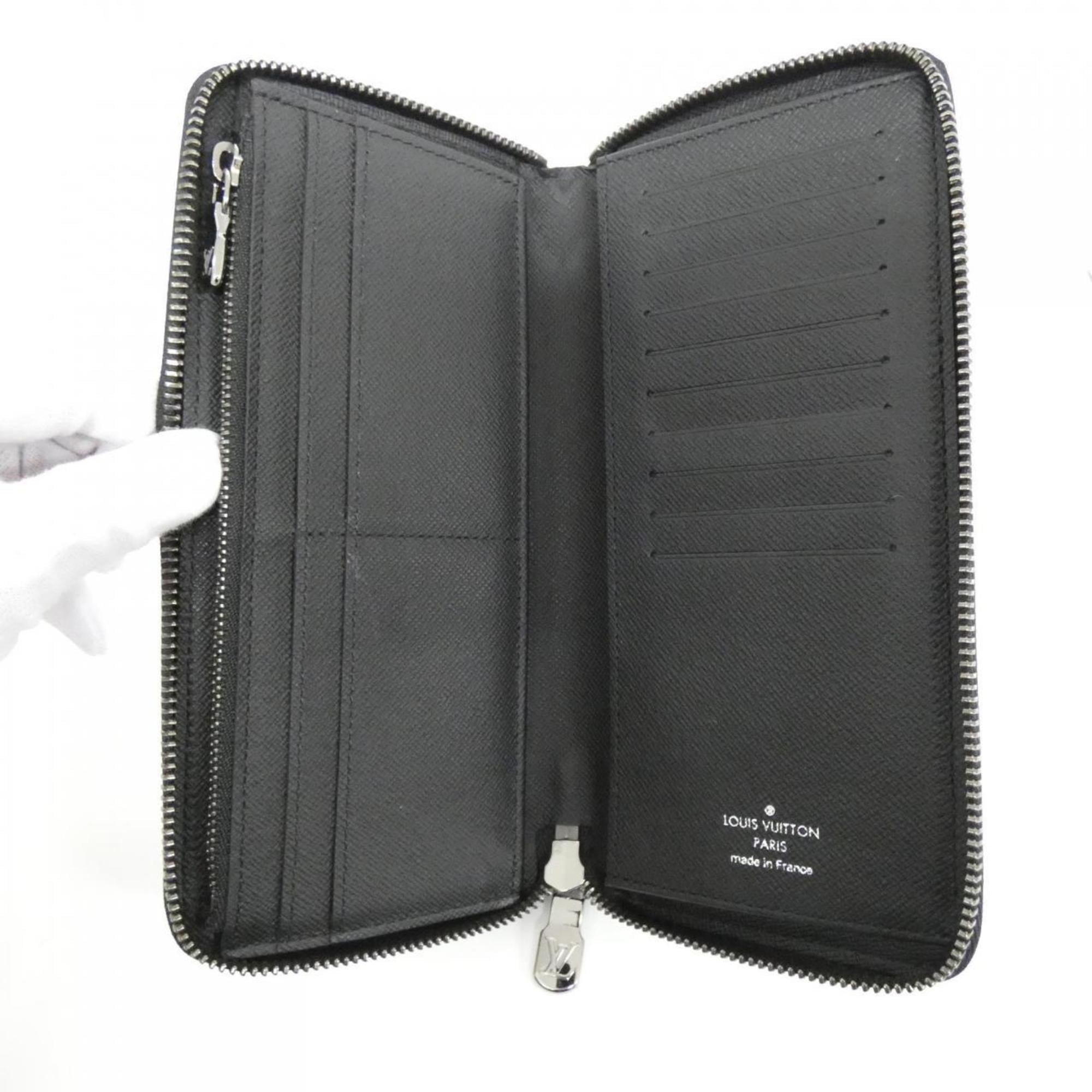 Louis Vuitton Monogram Eclipse Black Coated Canvas Long Wallet