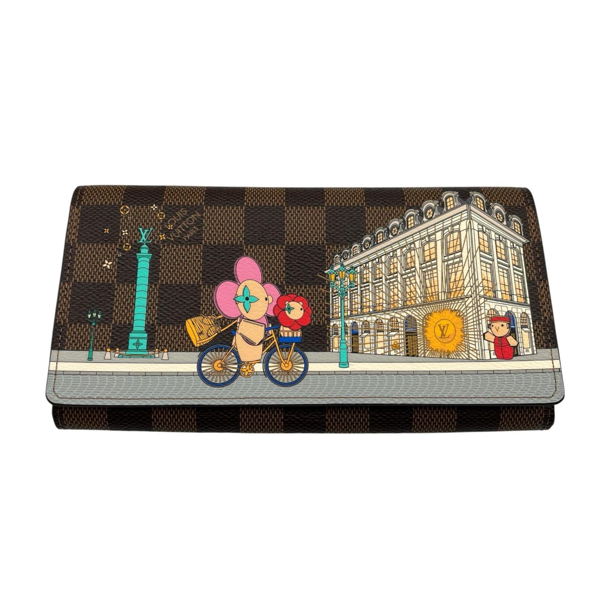 Louis Vuitton Brown Damier Canvas Long Wallet