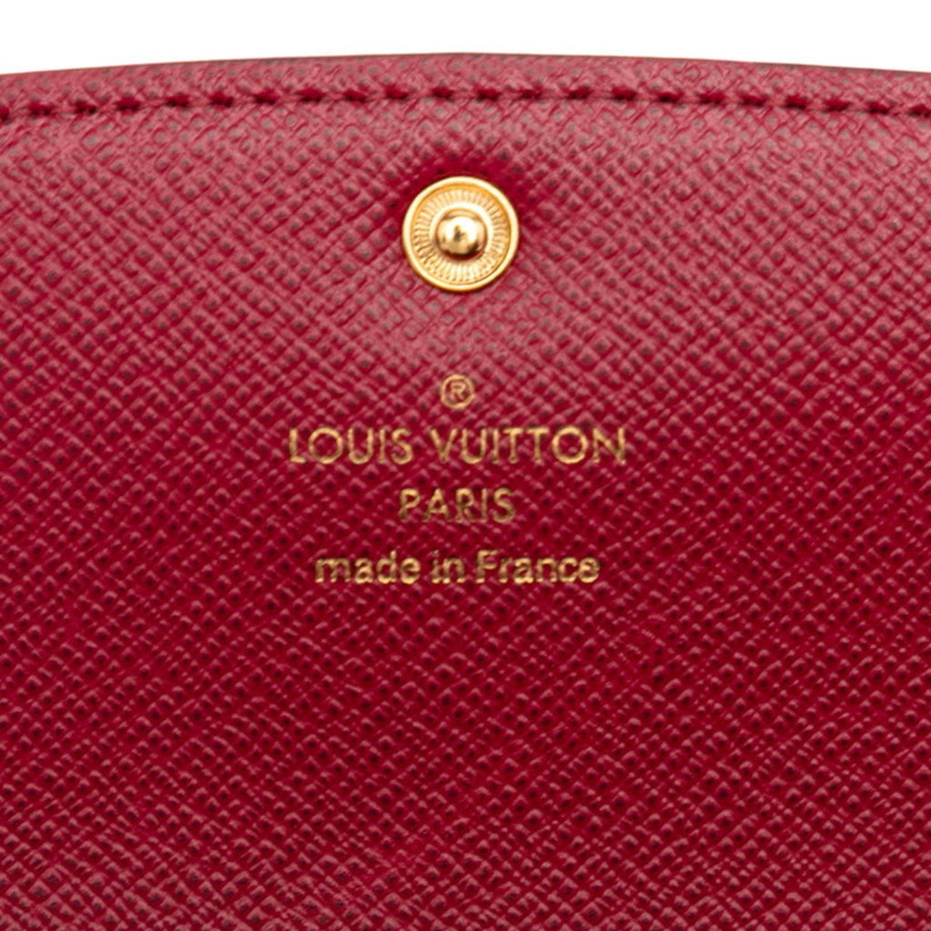 Louis Vuitton Brown Fuchsia Pink Pvc Leather Long Wallet
