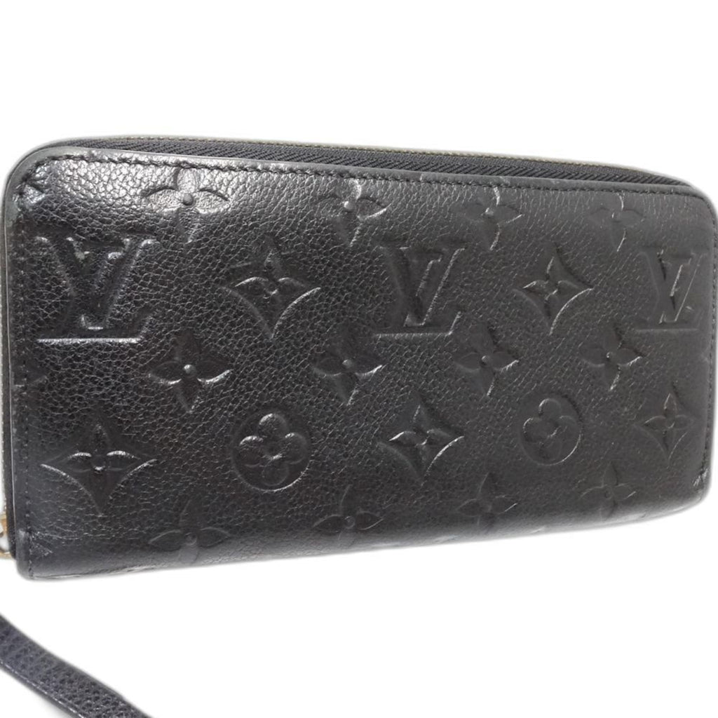 Louis Vuitton Black Leather Long Wallet