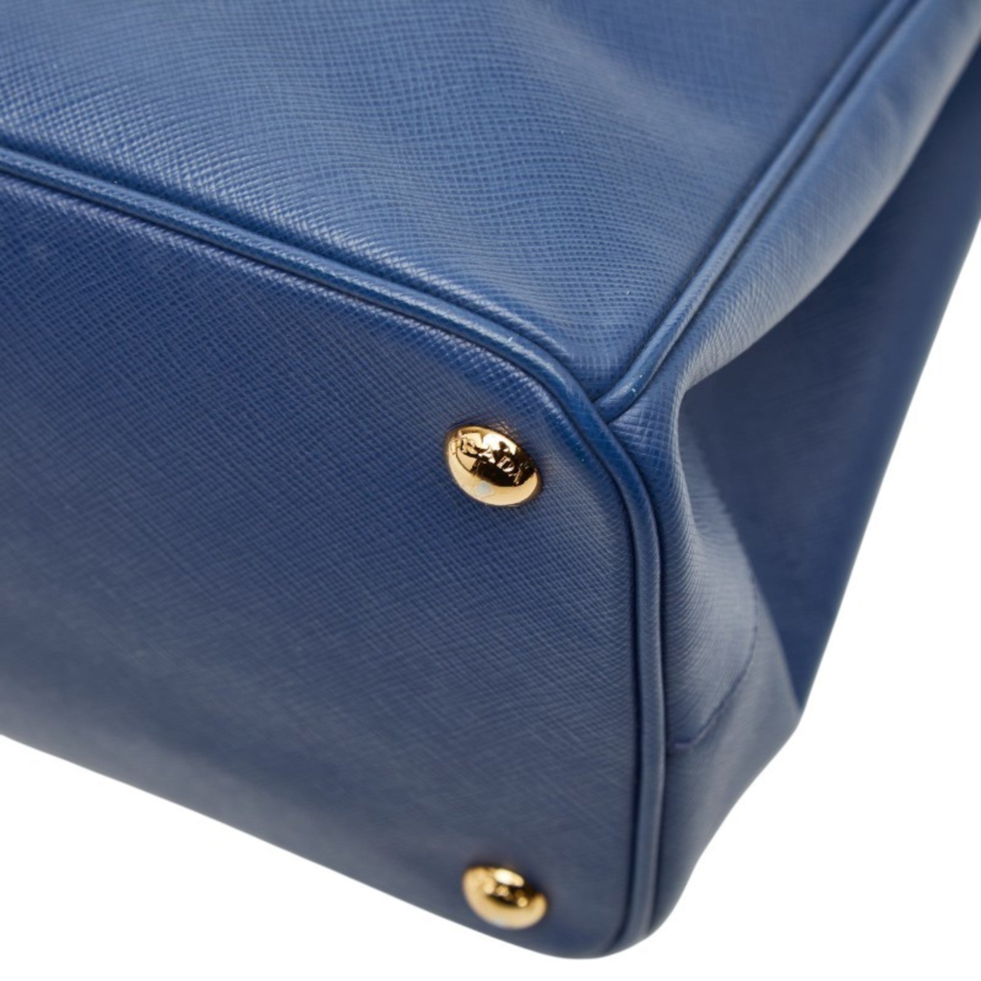 Prada Blue Leather Handbag Shoulder Bag