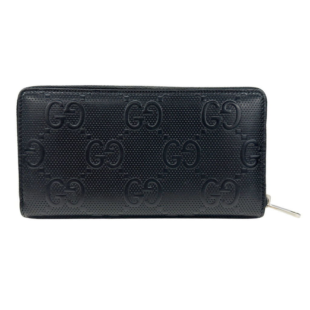 Gucci Black Leather Long Wallet (Bi-Fold) (Pre-Owned)
