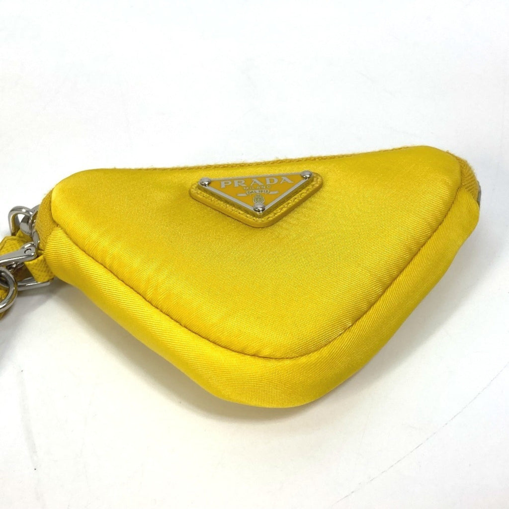 Prada Yellow Nylon Pouch
