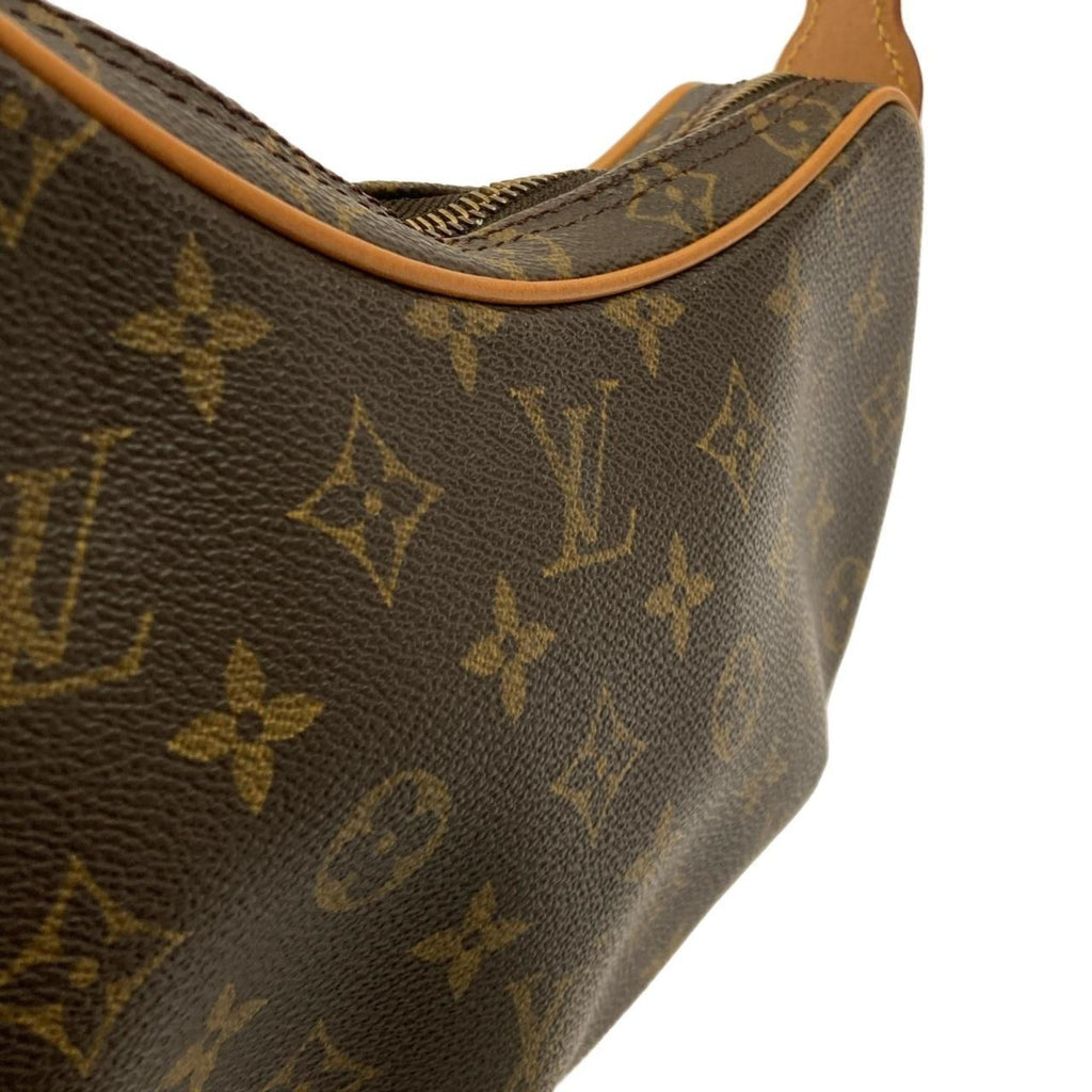 Louis Vuitton Marron Coated Canvas Pochette Shoulder Bag