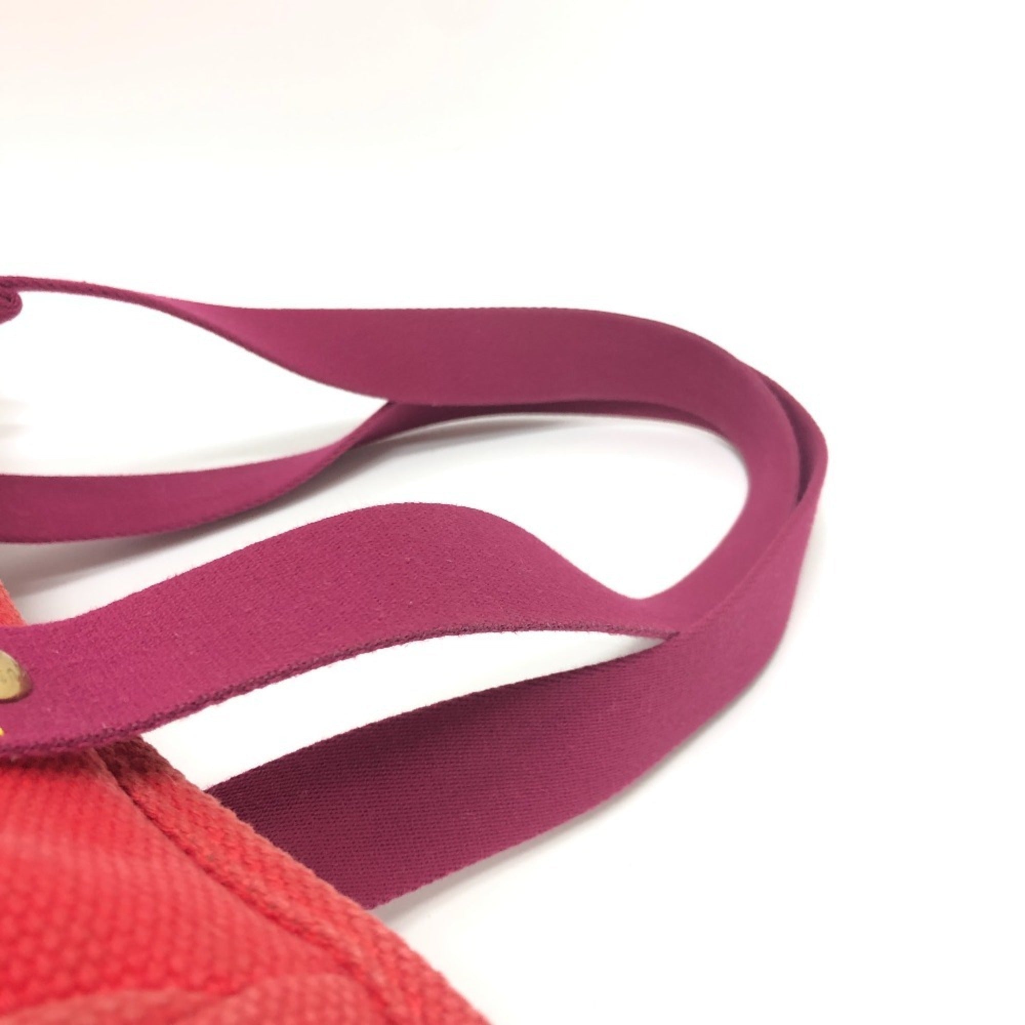 Louis Vuitton Red Color Canvas Tote Bag