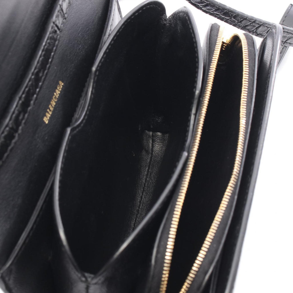 Balenciaga Black Patent Leather Handbag Shoulder