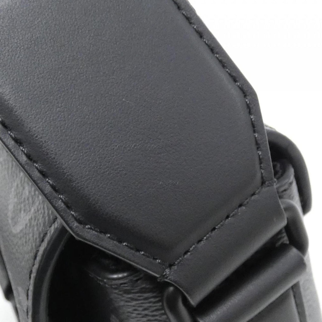 Louis Vuitton Black Coated Canvas Shoulder Bag