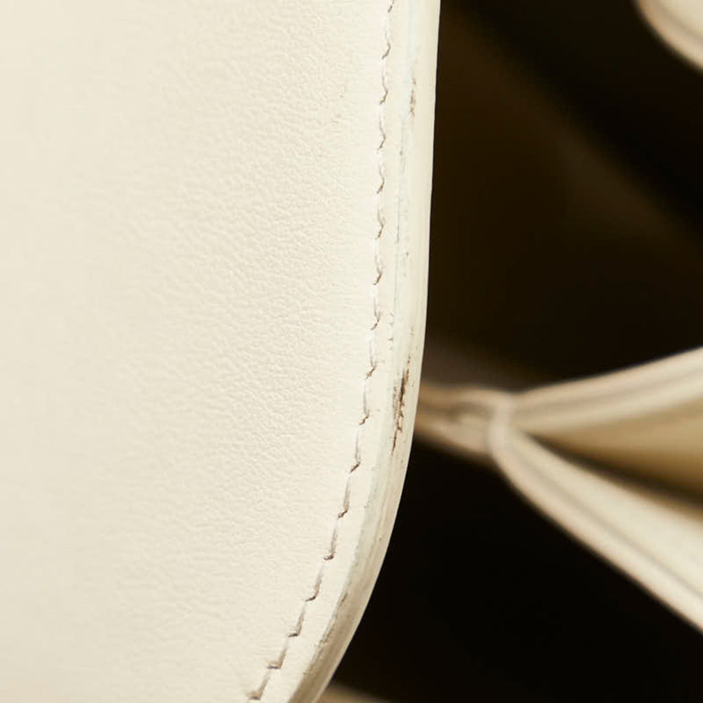 Celine White Leather Shoulder Bag