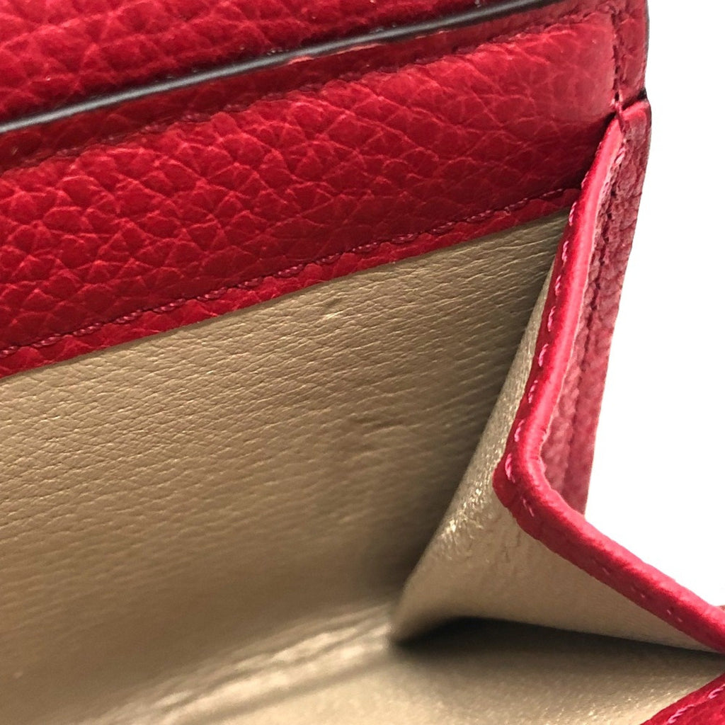Chloé Red Leather Wallet (Bi-Fold) (Pre-Owned)
