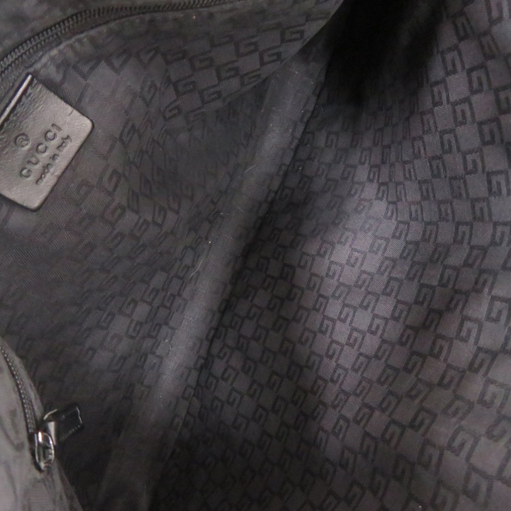 Gucci Black Suede Leather Handbag (Pre-Owned)