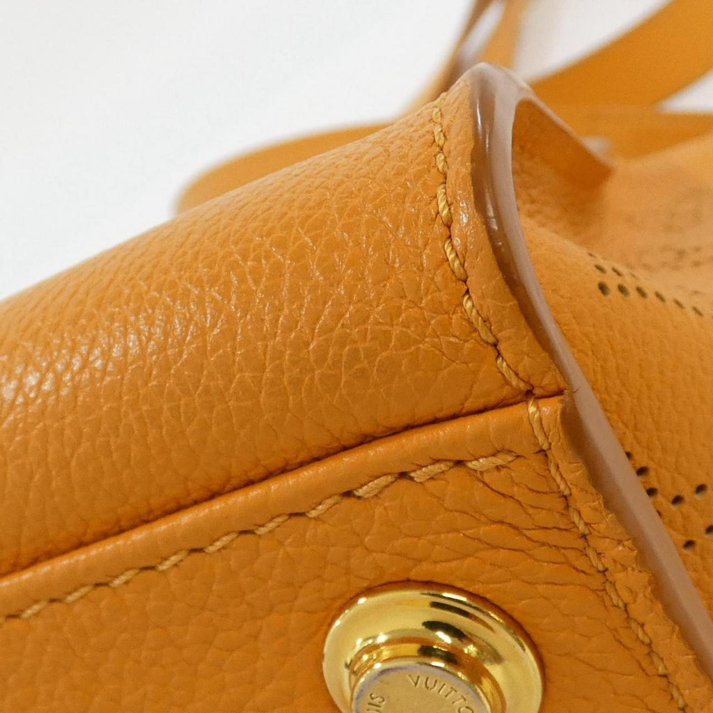 Louis Vuitton Gold Orange Leather Handbag