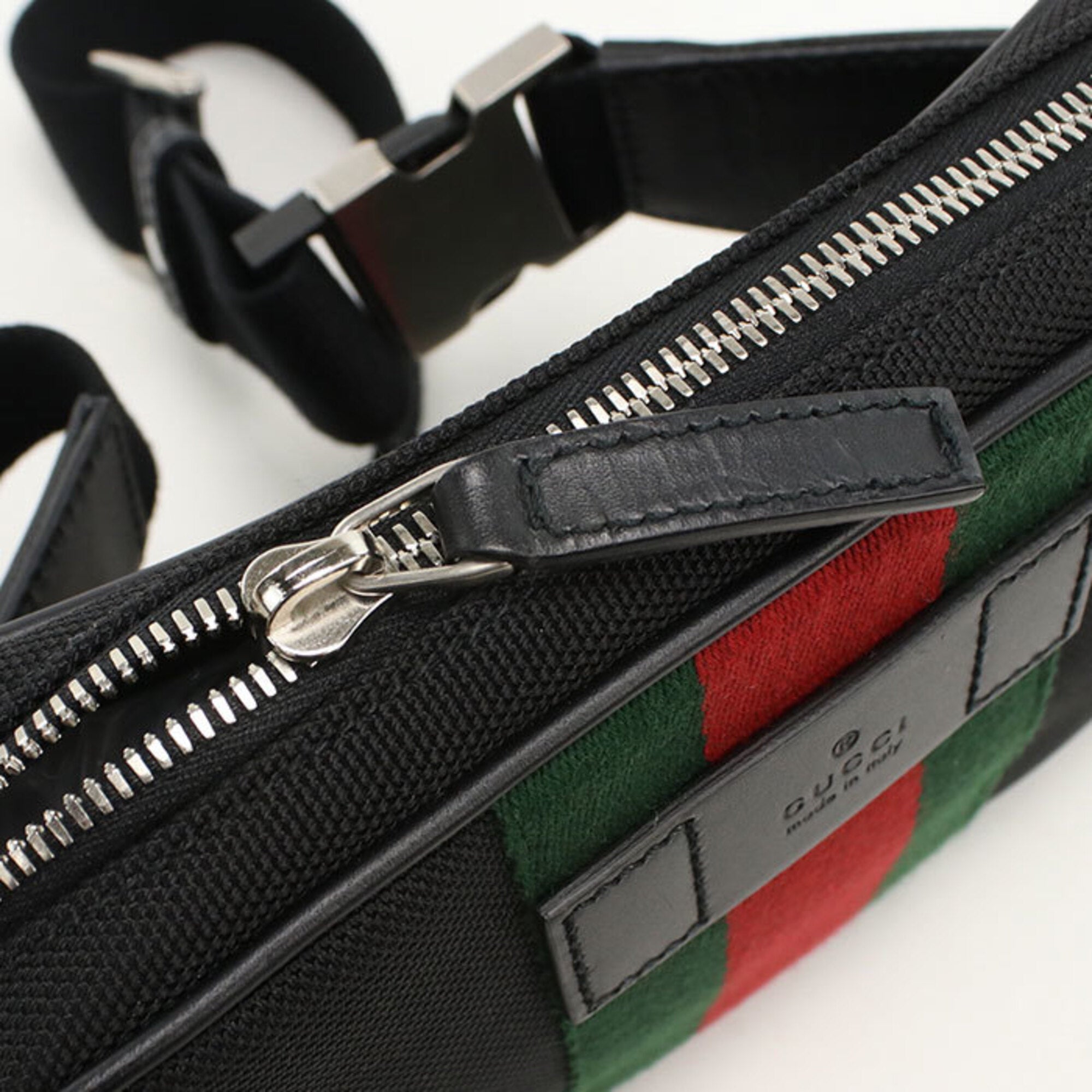 Gucci Black Canvas Sling Bag (Pre-Owned)
